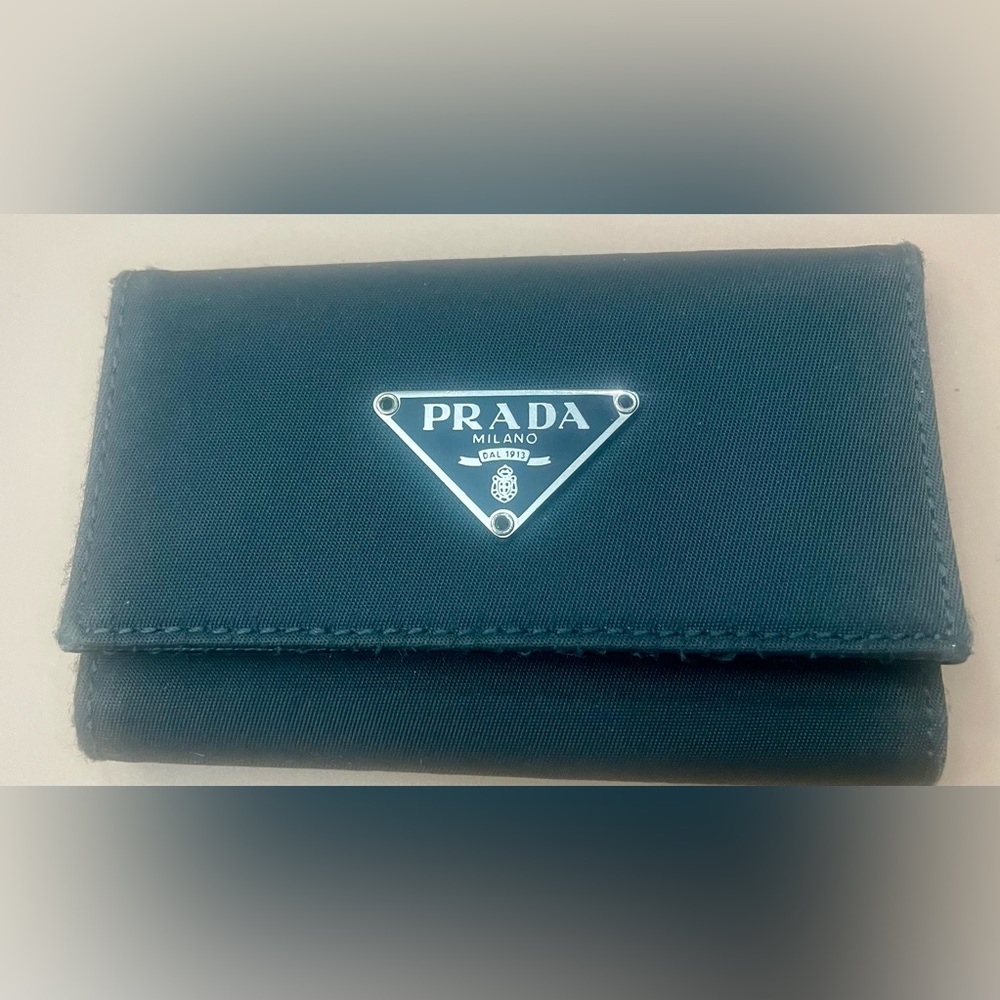 Prada  Authentic Canvas Fabric 6 Key rings Holder